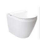 Vitra Integra Kısa Kanalsız Asma Klozet (Yanları Kapalı) + Vitra Slim Duroplast Yavaş Kapak 7041L003-0090 - Beyaz
