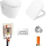 VitrA Integra Rim-Ex Kanalsız Asma Klozet+ Yavaş Kapak 85+ Gömme Rezervuar Set 800-1868