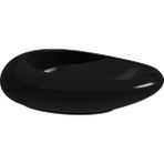 VitrA İstanbul 4280B470-0016 Çanak Lavabo, Yuvarlak, Siyah, 60x55 cm - Beyaz
