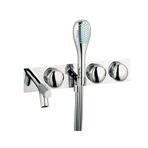 VitrA İstanbul A41809 Ankastre Banyo Bataryası, Krom