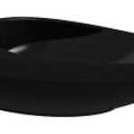 Vitra İstanbul Çanak Lavabo 4280b470-0016 Yuvarlak - 60x55 Cm - Armatür Deliksiz - Su Taşma Deliksiz - Clean - Siyah