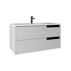 Vitra Kobos KB100049 Eylül 100 cm Vanilla Grey Lavabo Dolabı
