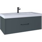 Vitra Kobos KB710023 Frame 100 CM Blue Grey Lavabo Dolabı