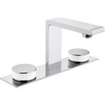 Vitra Memoria Ankastre Lavabo Bataryası (3 Delikli Lavabolar Için) Krom-Beyaz A4231557 - Krom - Beyaz