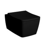 VitrA Metropole 7672B083-0559 56 cm Mat Siyah Rim-ex Asma Klozet