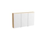 VitrA Metropole Edge Aynalı Banyo Dolabı Aydınlatmalı 120cm Açık Meşe, 67148