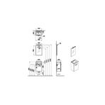 Vitra Mia 40 cm Parlak Antrasit Kapaklı Banyo Dolabı Seti