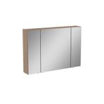 VitrA Mia Asimetrik Aynalı Banyo Dolabı Üç Kapaklı Altın Meşe 100 cm, 67753