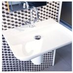 Vitra Mod Lavabo 80 cm - Tek armatür delikli - Duvara Asma ve Ayaklı kullanıma uygun