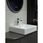 VitrA Nora S Lavabo Bataryası + Tezgah Üstü Çanak Lavabo 50 cm Beyaz (Batarya Dahil)