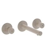 VitrA Origin A4258234 Ankastre Lavabo Bataryası 3 Rozetli Sıva Üstü Fırçalı Nikel