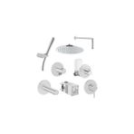 Vitra Origin Ankastre Duş Seti - 8 Parça - Krom - 1500