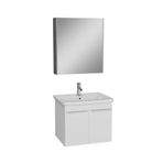 VitrA Quadrum Set Lavabo dolabı Asma Ayna,kapaklı 65 cm Parlak Beyaz 69616