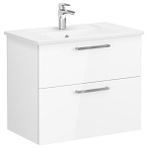 VitrA Root 66306 Parlak Beyaz 80 CM İki Çekmeceli Lavabo Dolabı