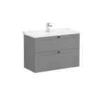 Vitra Root Classic 100 cm Gri Çekmeceli Banyo Dolabı Alt Modül Lavabo