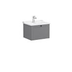 Vitra Root Classic 60 cm Gri Çekmeceli Banyo Dolabı Alt Modül Lavabo