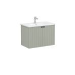 VitrA Root Groove 69295 Mat Retro Yeşil 80 cm Kapaklı Lavabo Dolabı