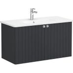 VitrA Root Groove 69314 Mat Grafit 100 cm Kapaklı Lavabo Dolabı
