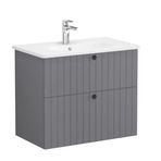 VitrA Root Groove 69438 80 cm İki Çekmeceli Lavabo Dolabı