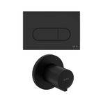 VitrA Root Round Kumanda Paneli Ve Stop Valf Seti Mat Siyah 800-2036 Diğer