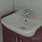 VitrA S20 55 cm Yarım Tezgah Lavabo