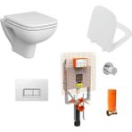 VitrA S20 Kanalsız Asma Klozet ve Vitra Gömme Rezervuar Tam Set - Beyaz