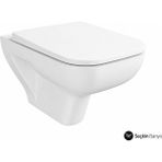 Vitra S20 Square Asma Klozet Smoothflush 52CM Bey - Beyaz