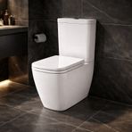 Vitra S25 Smooth Flush Kanalsız Beyaz Duvara Tam Dayalı Klozet Rezervuar Seti 9892b003-7201 Beyaz