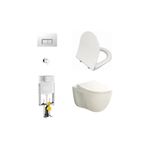 VitrA S40 Kanalsız (Rimex) Asma Klozet,Yavaş Kapanır Kapak