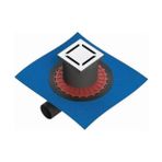 Vitra V-Flow Kare 5607270 Duş Kanalı, Yandan Çıkışlı, 15X15 Cm, Parlak Krom - Toprak