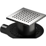 Vitra V-flow Kare 5607282 Duş Kanalı, Yandan Çıkışlı, 15x15 Cm, P