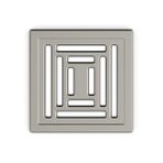 VitrA V-Flow Kare 5608285 Duş Kanalı, Alttan Çıkışlı, 15x15 cm, DK 800 Kapak, Mat Krom