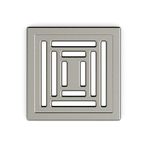 VitrA V-Flow Kare 5608286 Duş Kanalı, Alttan Çıkışlı, 15x15 cm, DK 800 Kapak, Parlak Krom