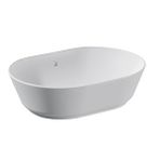 VitrA Vitra Geo Çanak Lavabo 7427b003-0012 Oval - 55x40 Cm - Armatür Deliksiz - Su Taşma Delikli - Beyaz
