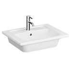 VitrA Vitra Integra Etajerli Lavabo 7055b003-0001 Dikdörtgen - 60x47 Cm - Tek Armatür Delikli - Su Taşma Delikli - Beyaz