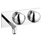 VitrA Vitra İstanbul A42845 Uzun Ankastre Lavabo Bataryası, Sıva Üstü Grubu, Krom Gri