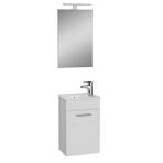 VitrA Vitra Mia Kapaklı Lavabo Dolabı - Düz Ayna Seti 40cm, Parlak Beyaz 69576