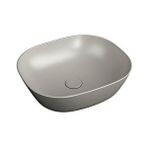 VitrA Vitra Plural Çanak Lavabo 7810b420-0016 Oval - Kompakt - 45x38 Cm - Armatür Deliksiz - Su Taşma Deliksiz - Clean - Mat Bej Beyaz