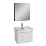 VitrA Vitra Quadrum Set Lavabo Dolabı Asma Ayna Kapaklı 65 Cm Parlak Beyaz 69616