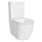 Vitra Vitra S55 Smoothflush Kanalsız Duvara Tam Dayalı Klozet Rezervuar Seti (Yavaş Kapanır Kapak ve Iç Takım Dahil) 9888B003-7201 - Beyaz