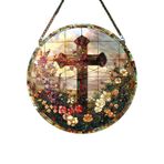 Vitray Paneller Akrilik Heykeller Dini Süs Sanat Duvar Kolye Ev Dekorasyonu, Askıya Alma Dekoratif Işık Catcher