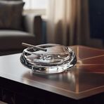 Vitreo Kristal Cam Lüks Küllük Modern Şeffaf Tasarım Salon Ofis Masaüstü Dekoratif Aksesuar Hediye