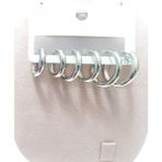 Vitrin Accessories Çelik Küpe 3'lü Sade Yuvarlak Halka Model Küpe 2 mm Kalınlık Gümüş Silver