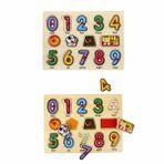 Vitrin Dolusu 130444 Ahşap Raptiyeli Puzzle Saat