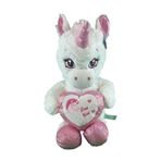 Vitrin Dolusu 63019 Peluş 60 cm Kalpli Boynuzlu At