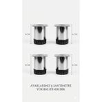 Viva 6 cm Metal Mobilya Ayağı - Ultra Dayanıklı Demir Koltuk ve Sehpa Ayağı (4'lü Set)