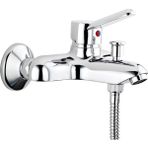 Viva Banyo Bataryası A41045, Duvardan Montaj, Krom, Seramik Kartuşlu, Pirinç Gövde - Çok Renkli