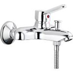 Viva Banyo Bataryası A41045, Duvardan Montaj, Krom, Seramik Kartuşlu, Pirinç Gövde