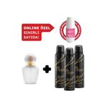 Viva Cappio Kadın Edt Parfüm 60 ml & Deodorant 3*150 ml Avantajlı Set, Roll On HEDİYELİ