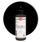 Viva Decor® Blob Boya (Siyah, 3,04 Fl oz) kullanıma hazır blob boyama renkleri - el işi akrilik boya seti - nokta boyama malzemeleri - kanvas veya mandala için nokta boyama seti - Almanya'da üretilmiştir
